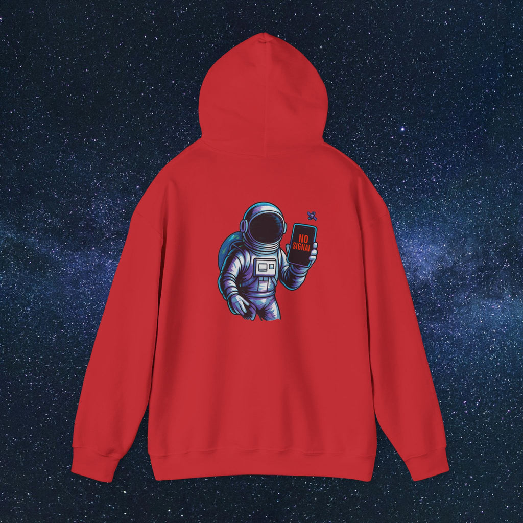 Astronaut Hoodie - 'No Signal' Space Phone Graphic Hooded Sweatshirt