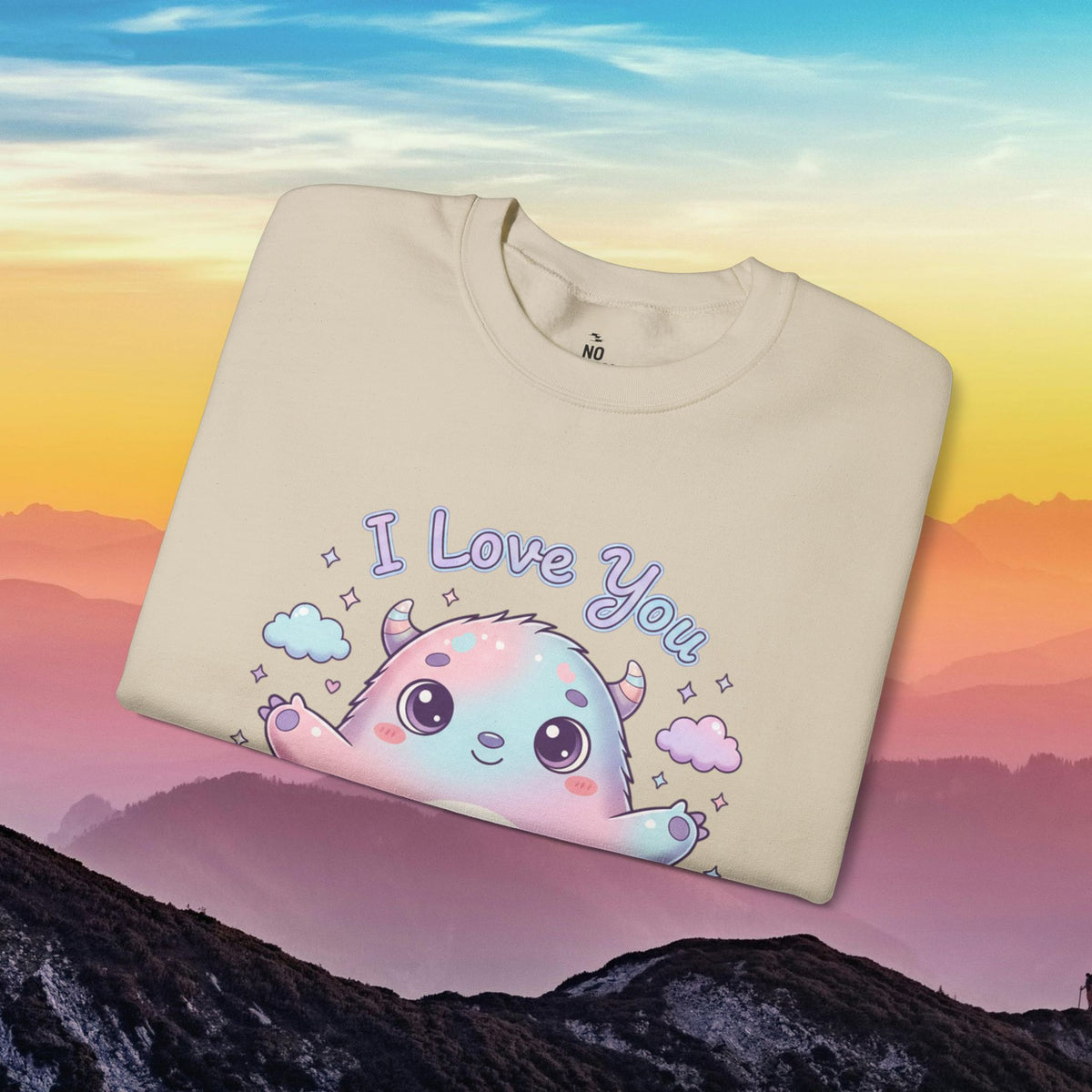 I Love You Cute Monster Crewneck Sweatshirt