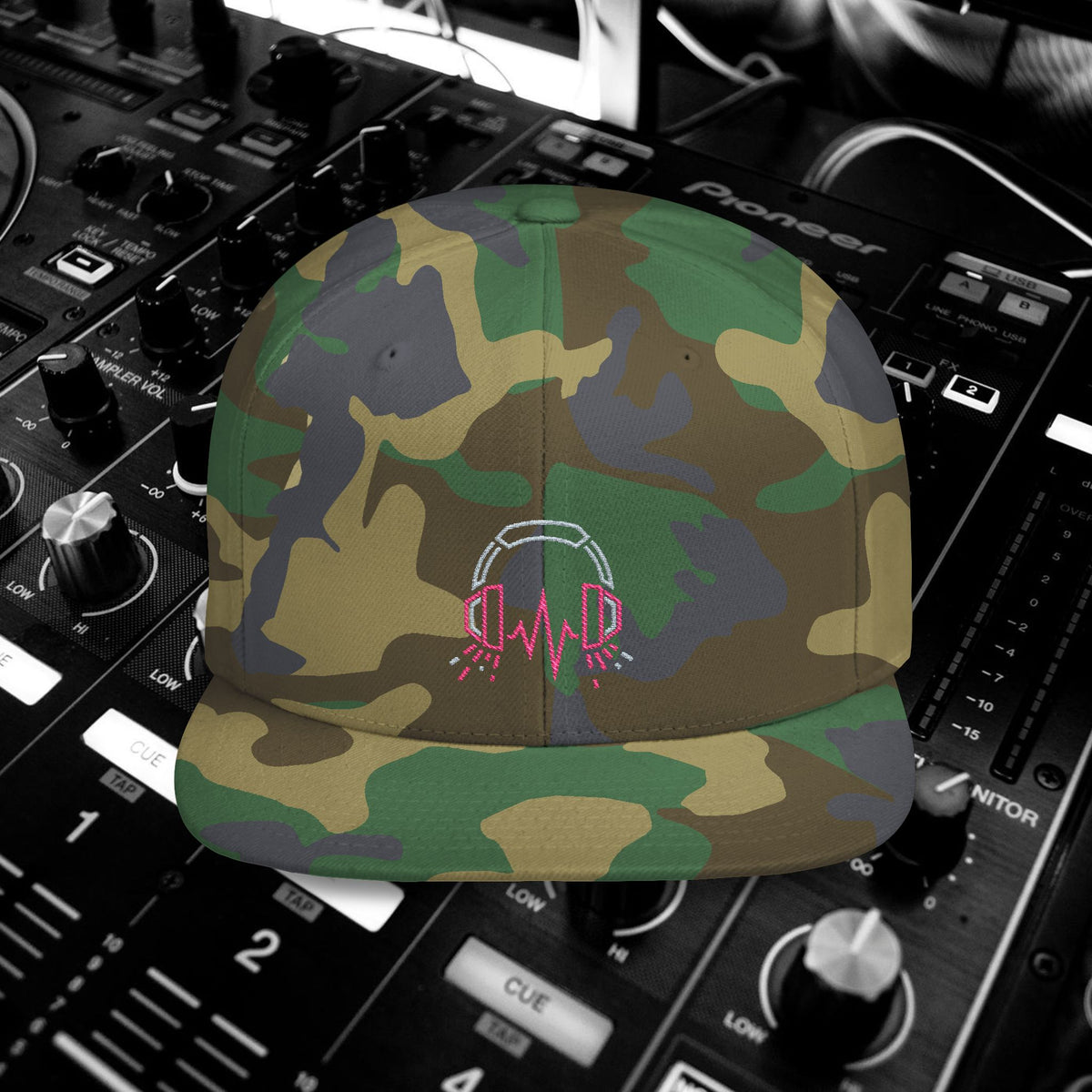 DJ Pulse Flat Bill Snapback Beatwave Cap
