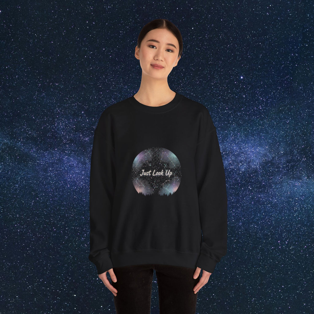 Just look up || Crewneck Sweatshirt