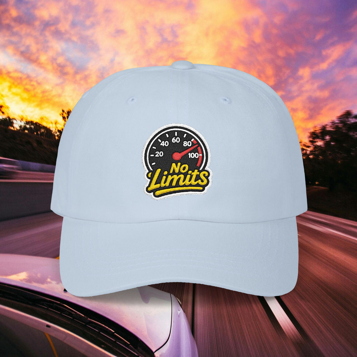 No Limits Dad Cap — Speedometer Hat