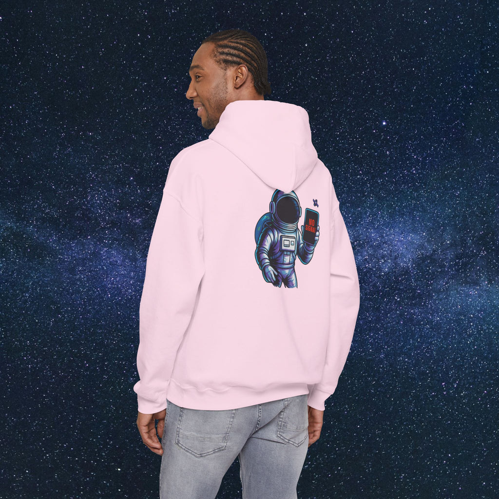 Astronaut Hoodie - 'No Signal' Space Phone Graphic Hooded Sweatshirt