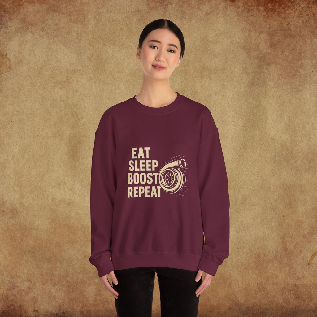 Eat Sleep Boost Repeat Crewneck Sweatshirt