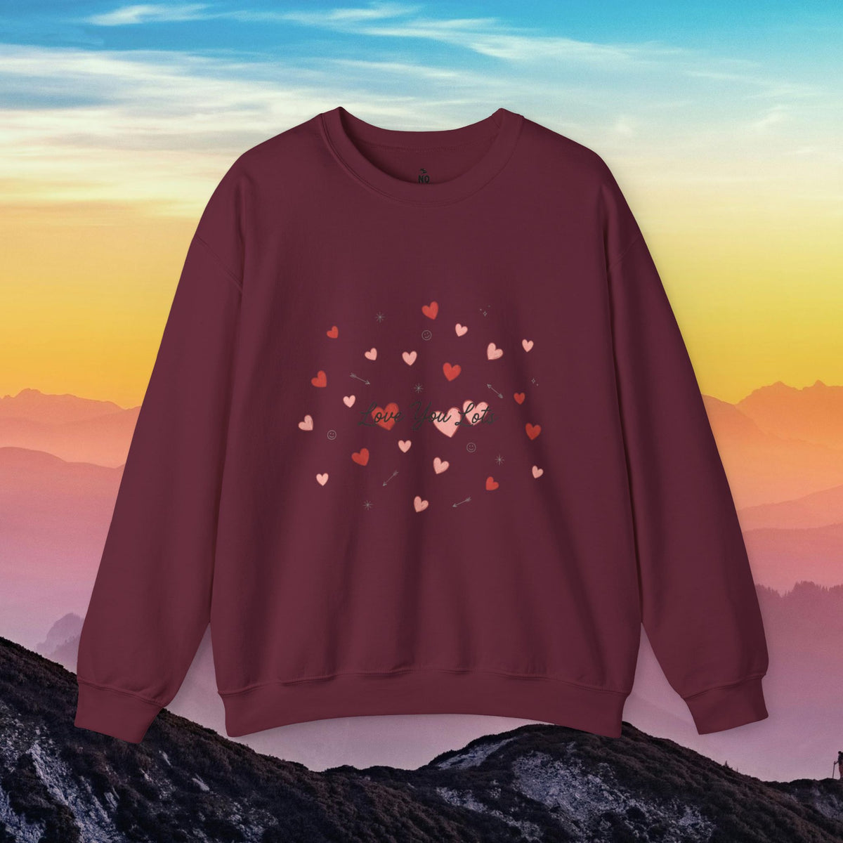 Tiny heart confetti crewneck sweatshirt